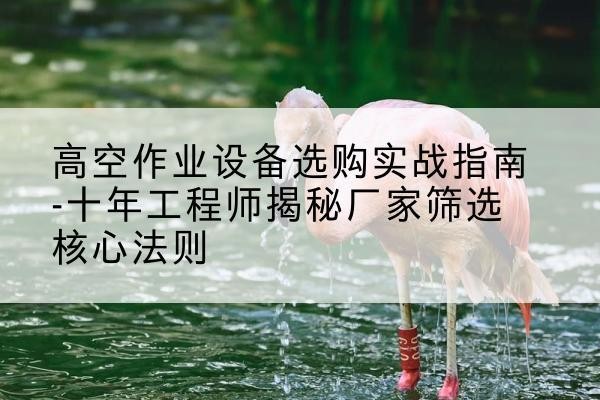 永平剪叉式升降机厂家-高空作业设备选购实战指南-十年工程师揭秘厂家筛选核心法则