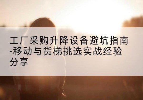 永平移动式升降机怎么选-工厂采购升降设备避坑指南-移动与货梯挑选实战经验分享